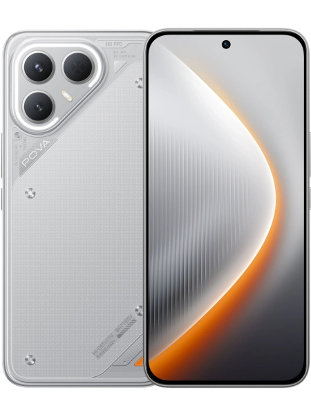 Смартфон Tecno POVA 7 Pro 5G 12Гб 256Гб Dynamic Grey 6.78", OLED, 2720*1224, 4*2+4*2.5ГГц, 64+8Мп, 13Мп, 5G, 6000мАч, And 15