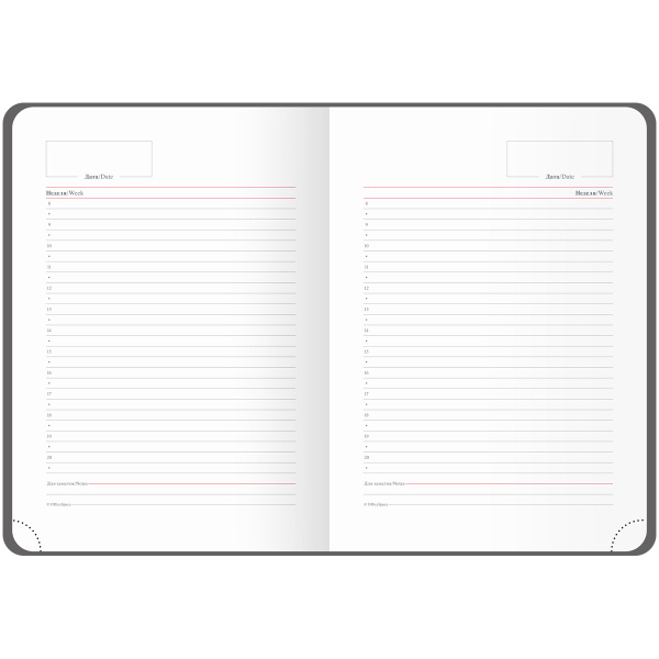 Ежедневник OfficeSpace А5 136л. недат. " Eagle", коричневый ENA5_53157