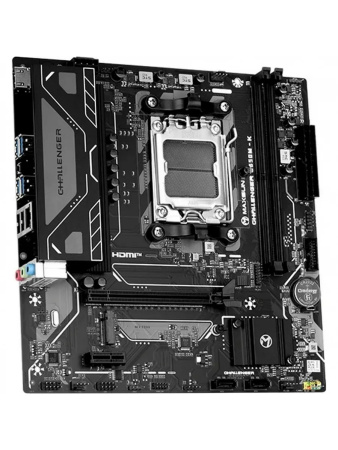 Мат.плата SocAM5 AMD B650 Maxsun MS-Challenger B650M-K (mATX,2DDR5,M.2,PCI-E16,PCI-E,HDMI,VGA,PC5200)