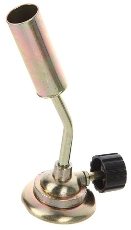 Газовая горелка мал., с вентилем Следопыт 4-039