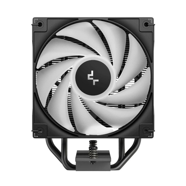 Кулер S115x/1200/1700/1851/AM5/AM4 DEEPCOOL AG400 BK ARGB V2 (220W/120mm/500-2100rpm/ARGB/4 тепл.трубки/черный)