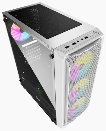 Корпус ATX Б_БП Powercase Mistral Z4 White (USB3.0, Audio, WN, LED, белый)[CMIZW-L4]