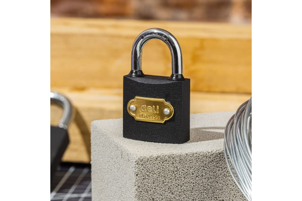 Замок навесной Deli DL508901 стальной, 32мм