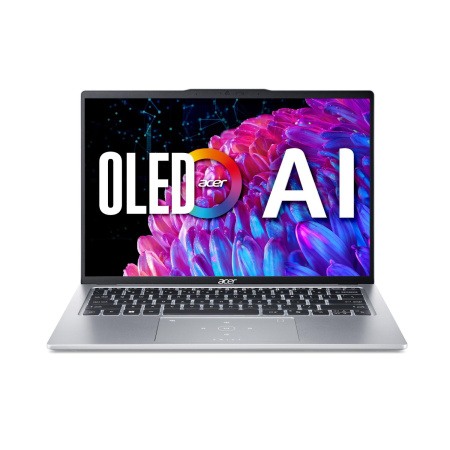 Ноутбук Acer Swift Go 14 SFG14-73-56KL Intel Core Ultra 5 125H/16Gb (soldered D5)/SSD512Gb/UMA/14"/OLED/WQXGA+/2880x1800/90Hz/NoOS/Silver/1.25kg