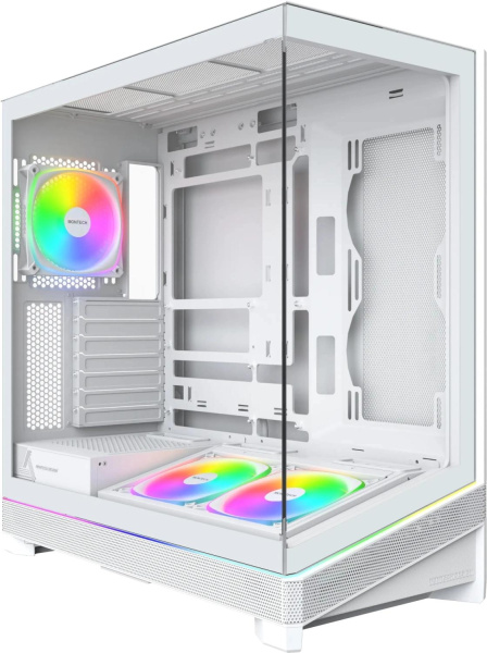 Корпус Montech SKY 3 белый без БП ATX 8x120mm 5x140mm 2xUSB3.0 audio bott PSU