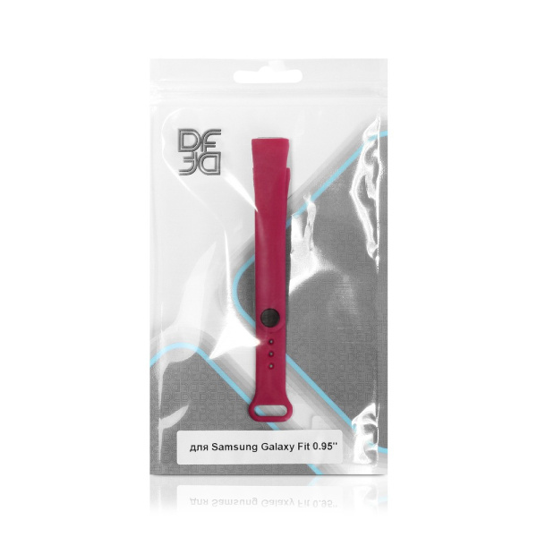 Ремешок классический силиконовый для Samsung Galaxy Fit 0.95” DF sClassicband-01 (red)