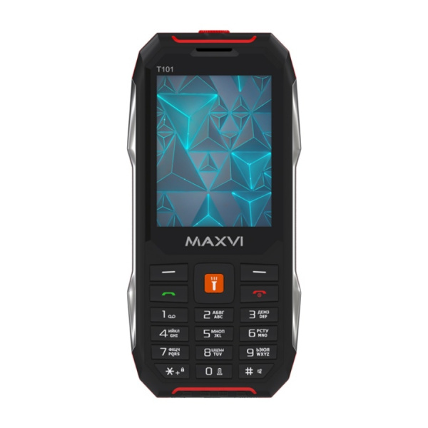 Сотовый Maxvi T101 Red 2sim/2.8"/320*240/microSD/Bt/4000мАч/моноблок