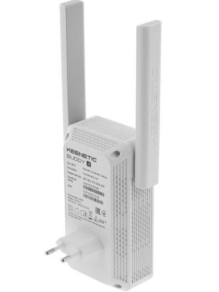 Усилитель беспроводного сигнала Keenetic Buddy 4, белый (KN-3211)