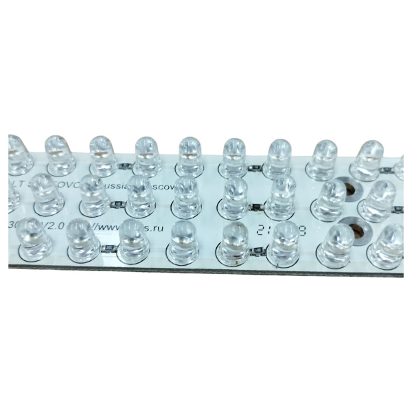 Модуль светодиодный 12в, 30*3LED 5мм, 265*28*10мм, красный, LN-30x3 RF