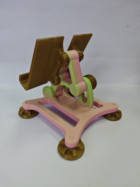 Подставка для телефона регулируемая. Розово-коричневая 23м 