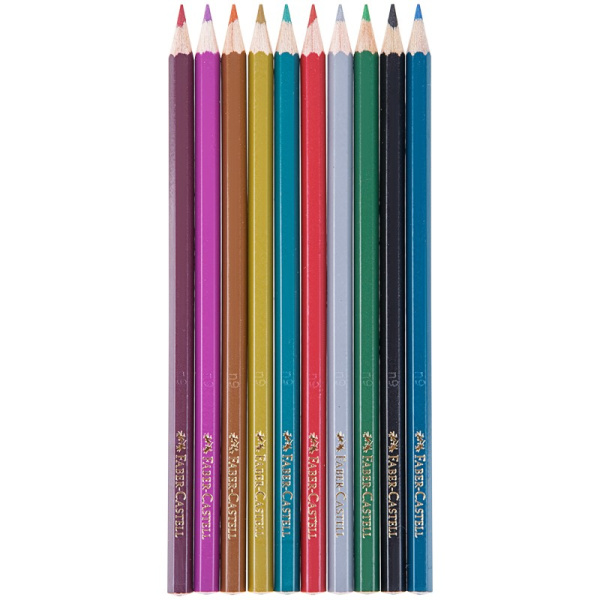 Карандаши 10цв. Faber-Castell металлик 201583