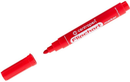 Маркер для флипчарта CENTROPEN "8550" красный, пулевидный, 2,5мм (58550 0104) Маркер для флипчарта CENTROPEN "8550" красный, пулевидный, 2,5мм (58550 0104)