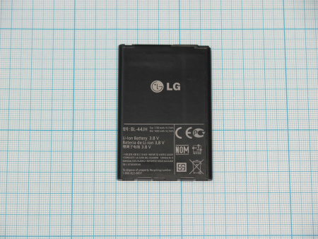 АКБ (аккумулятор) LG BL-44JN ( P940/P690/P692/P698/P970/E400/E405/E510/E730/A290/A399 ) 3,7v 1500mAh