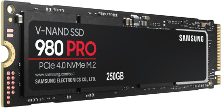 SSD-накопитель M.2 250Гб Samsung 980 PRO [MZ-V8P250BW](Samsung Elpis,V-NAND 3-bit MLC,NVMe,6400/2700