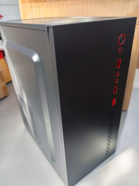 Распродажа! Корпус mATX 450w ExeGate BAA-403-AAA450 (2*USB2.0,Audio,черный,БП AAA450 с вент. 8см)(повреждение боковой крышки)