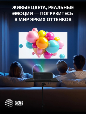 Проектор Cactus CS-PRM.01B.Full HD-A LCD 19000Lm LS 700Lm ANSI (1920x1080) 2500:1 ресурс лампы:50000часов 2xUSB typeA 2xHDMI 1.8кг