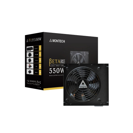 Блок питания 550Вт Montech BETA 550W (ATX 2.43,APFC,120мм,2PCI-E,6SATA,80+Bronze)[BETA550]