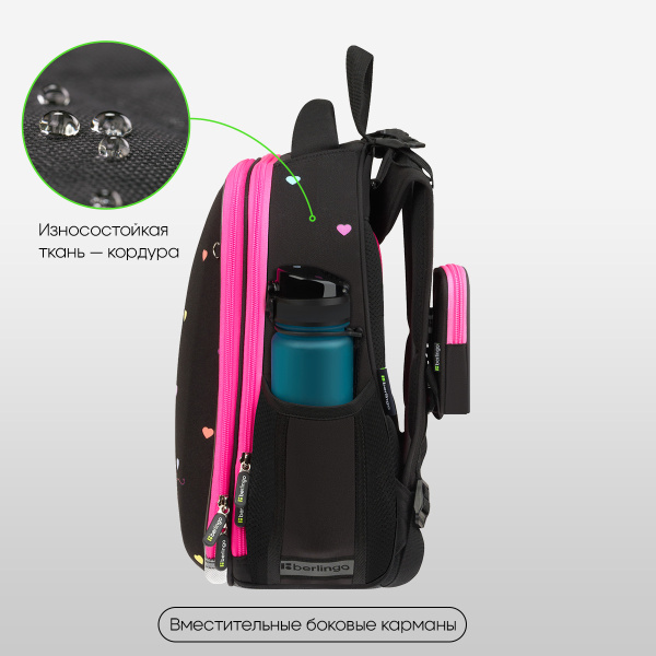 Ранец Berlingo Expert "Love Yourself" 37*28*16см, 2 отделения, 2 кармана, RU-EX-1110
