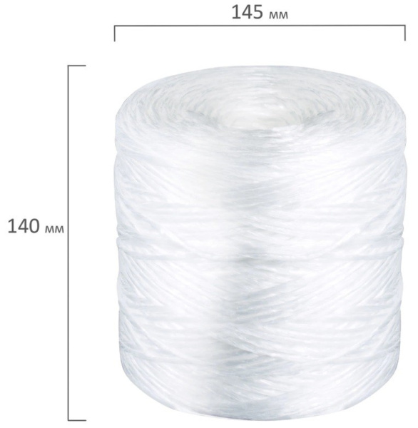 Шпагат полипропиленовый BRAUBERG, 2мм, длина 625м (600117)