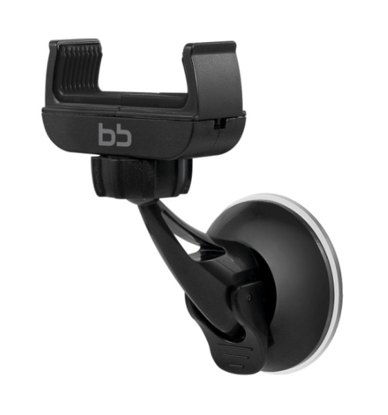 Держатель Nobby [002-001] (BB,3.5-6.5",на стекло и панель,кронштейн,присоска) черный