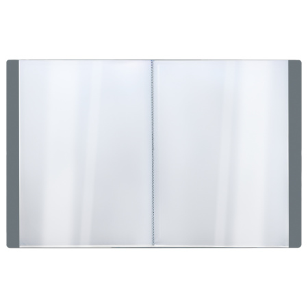 Папка с 80 вкл. СТАММ "Стандарт" 30мм, 800мкм, серая (ММ-30632)