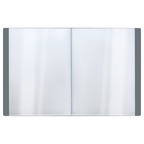 Папка с 80 вкл. СТАММ "Стандарт" 30мм, 800мкм, серая (ММ-30632)