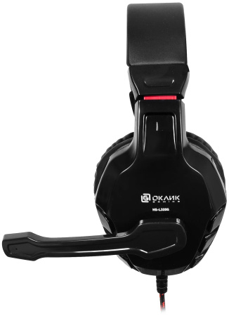 Игровая гарнитура Оклик HS-L320G PHOENIX мониторные, 32Ом, 105дБ, кабель  1.9м, Black
