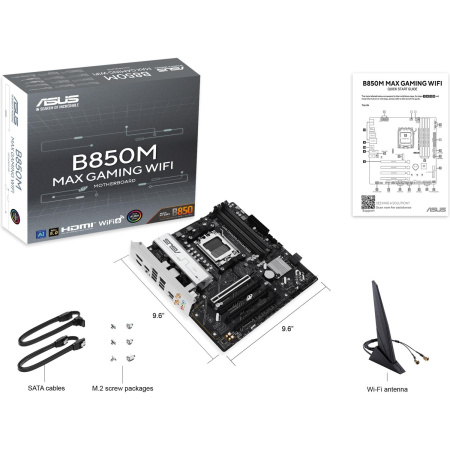 Материнская плата/ B850M MAX GAMING WIFI