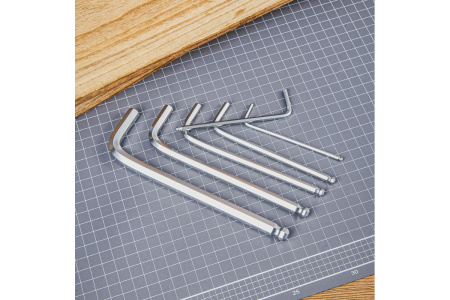 Набор шестигранных ключей с шаром удлиненных Deli DL3088 9 шт 1.5-10 мм, пластиковый держатель