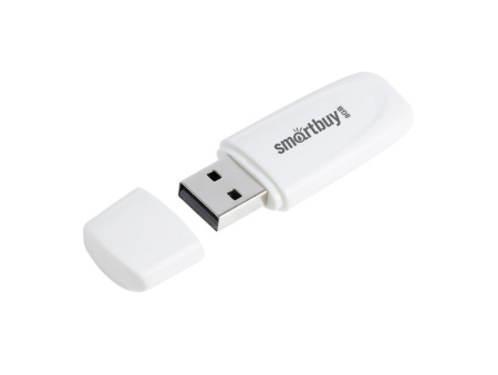Флеш-накопитель USB2.0 8GB SmartBuy Scout (SB008GB2SCW) белый