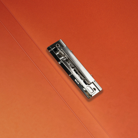 Папка с боковым прижимом СТАММ "Сияние" 17мм, 700мкм, оранжевая (ММ-32002)