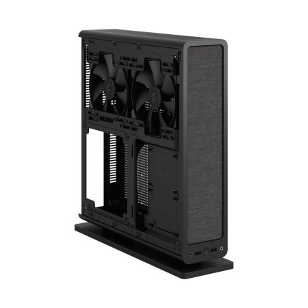 Корпус без блока питания/ Case Fractal Design Ridge, 2x140mm, 2xUSB-A 3.2 + 1xUSB 3.2 Type-C, SFX PSU Support, mITX Black