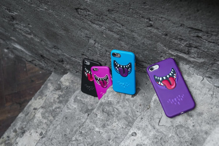 Накладка для iPhone 7/8 SwitchEasy Monsters Fun розовый (AP-34-151-18)