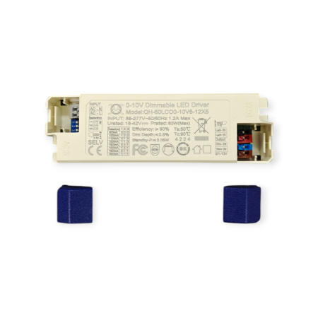 Драйвер светодиодный (LED)  900..1600мА, 18..42в, 60вт, IP20, 139*42*29мм, QH-60LCO0-10V6-12X5