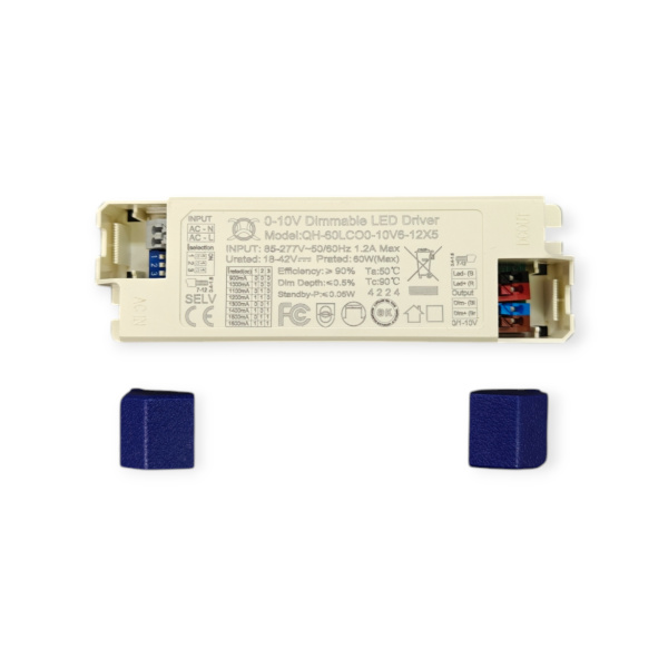 Драйвер светодиодный (LED)  900..1600мА, 18..42в, 60вт, IP20, 139*42*29мм, QH-60LCO0-10V6-12X5