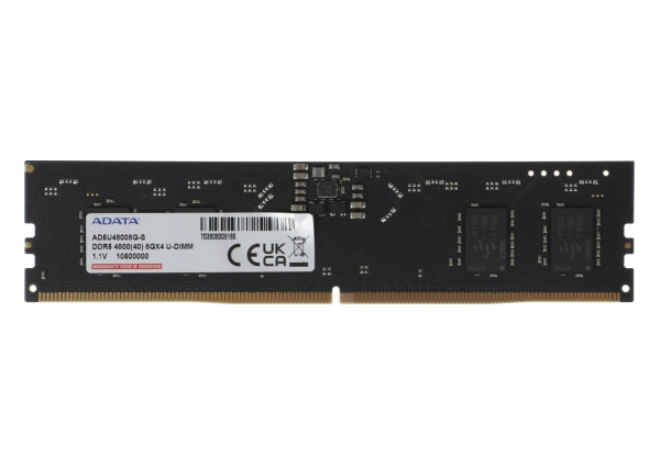 Модуль памяти DIMM DDR5 8Гб 4800МГц A-Data [AD5U48008G-S] CL40