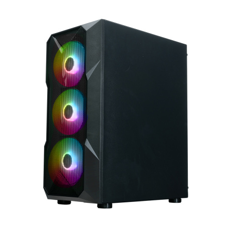 Корпус ATX Б_БП XASTRA A304 4FRGB Black (USB3.0,Audio,TG+Mesh,черный,4х120мм FRGB)[A304-4FC12F]