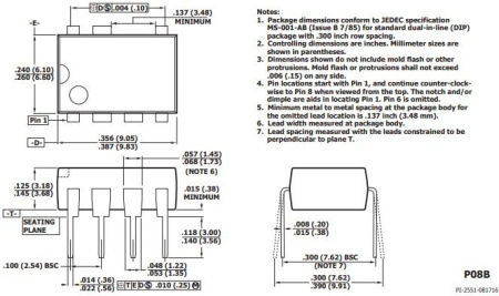 микросхема LNK520PN, DIP8