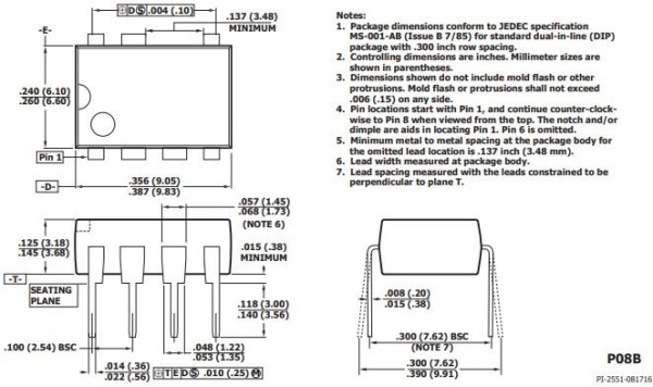 микросхема LNK520PN, DIP8