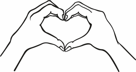 Термоаппликация "Gamma" Термотрансфер"M" №04 1 шт M-425 Сердце 6х11.5 см