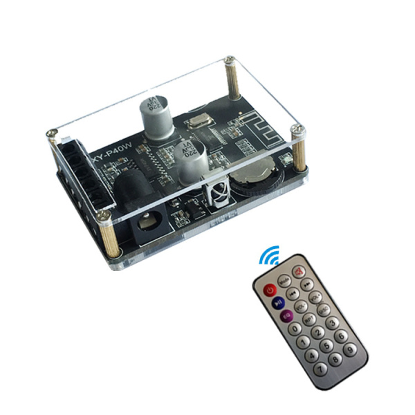 Модуль усилителя звука  2*30Вт, 5..24в, CS8673E, bluetooth, пульт, XY-P40W