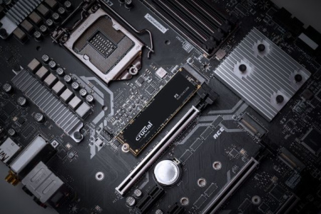 SSD-накопитель M.2 500Гб Crucial P3 [CT500P3SSD8] (QLC 3D NAND,NVMe,3500/1900 Мб/с)