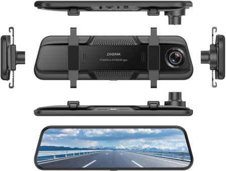 Видеорегистратор Digma FreeDrive 8100DW gps черный 4Mpix 2160x3840 170гр. GPS Allwinner