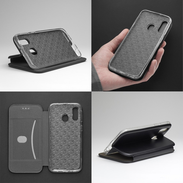 Чехол-книжка для Samsung Galaxy A40 Deppa Clamshell Case черный (87116)