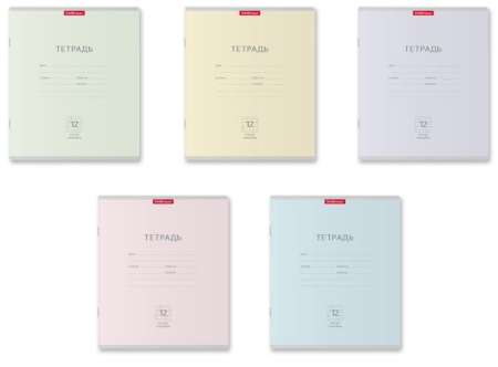 Тетрадь 12л. косая лин. "Классика. Ассорти" ErichKrause (35203)