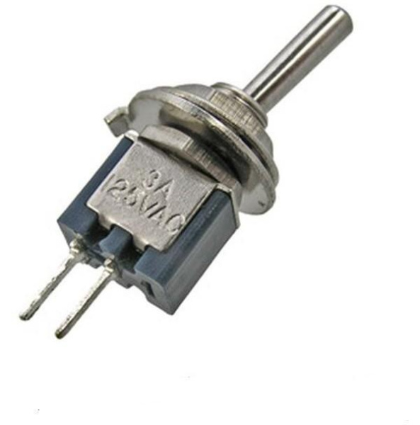 Переключатель тумблерный ON-OFF, SPST, 8.2*5.2мм М5, AC 250в, 1а, SMTS-101-A2