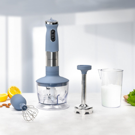 Блендер Galaxy LINE GL 2121 Grey 800Вт мерный стакан 500мл,блендер, венчик, измельчитель