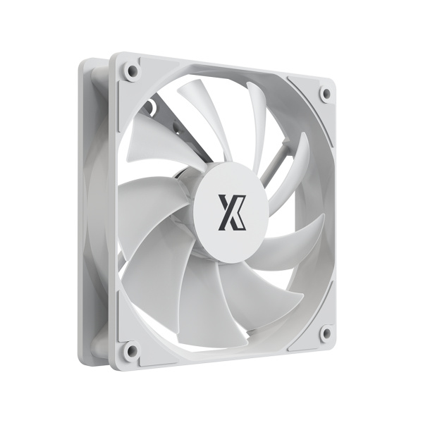 Кулер в корпус 120х120х25 XASTRA FC120W ARGB White reverse (600-1500prm/4pin/PWM/57CFM/26дБ/ARGB) box [FC120-1WA-SRX-GL]