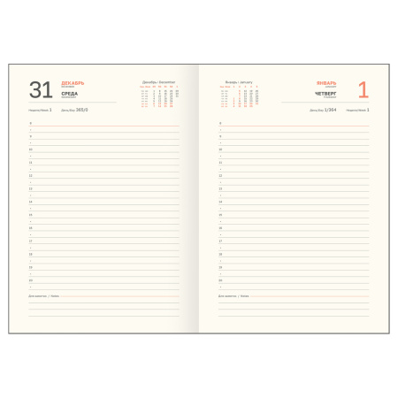 Ежедневник BG А5 176л. 2026г. "Dallas. Blue", синий DdА5_09315