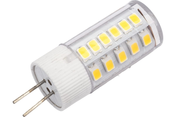 Лампа светодиодная G4 12в 3Вт 4000K IEK LLE-Corn-3-012-40-G4